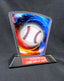 6" Flare Acrylic Award - Baseball