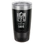 Premium Tumbler with Fantasy Football Crest - Black