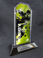 7" Peak Acrylic Award - Rugby