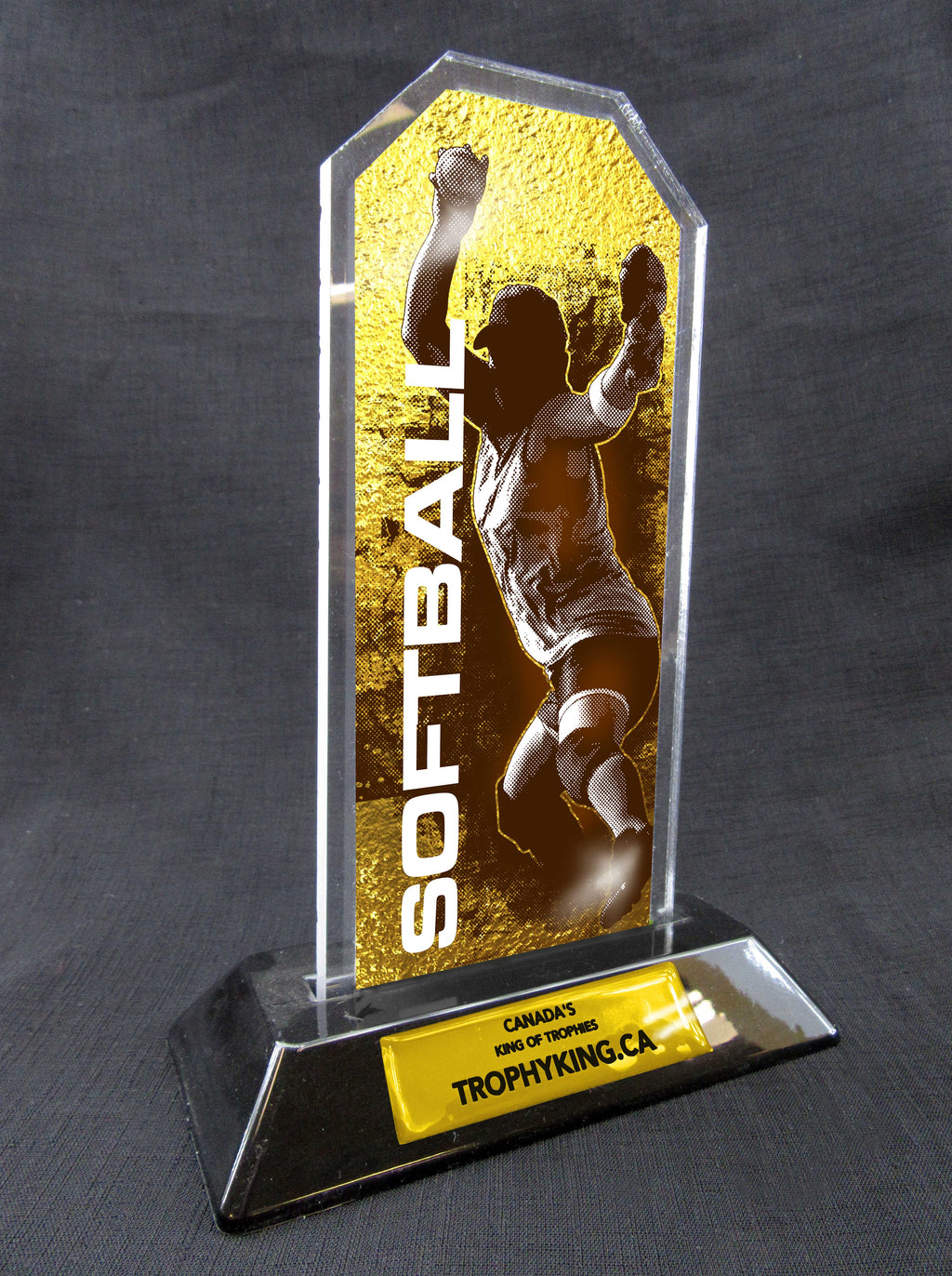 7" Peak Acrylic Award - Softball
