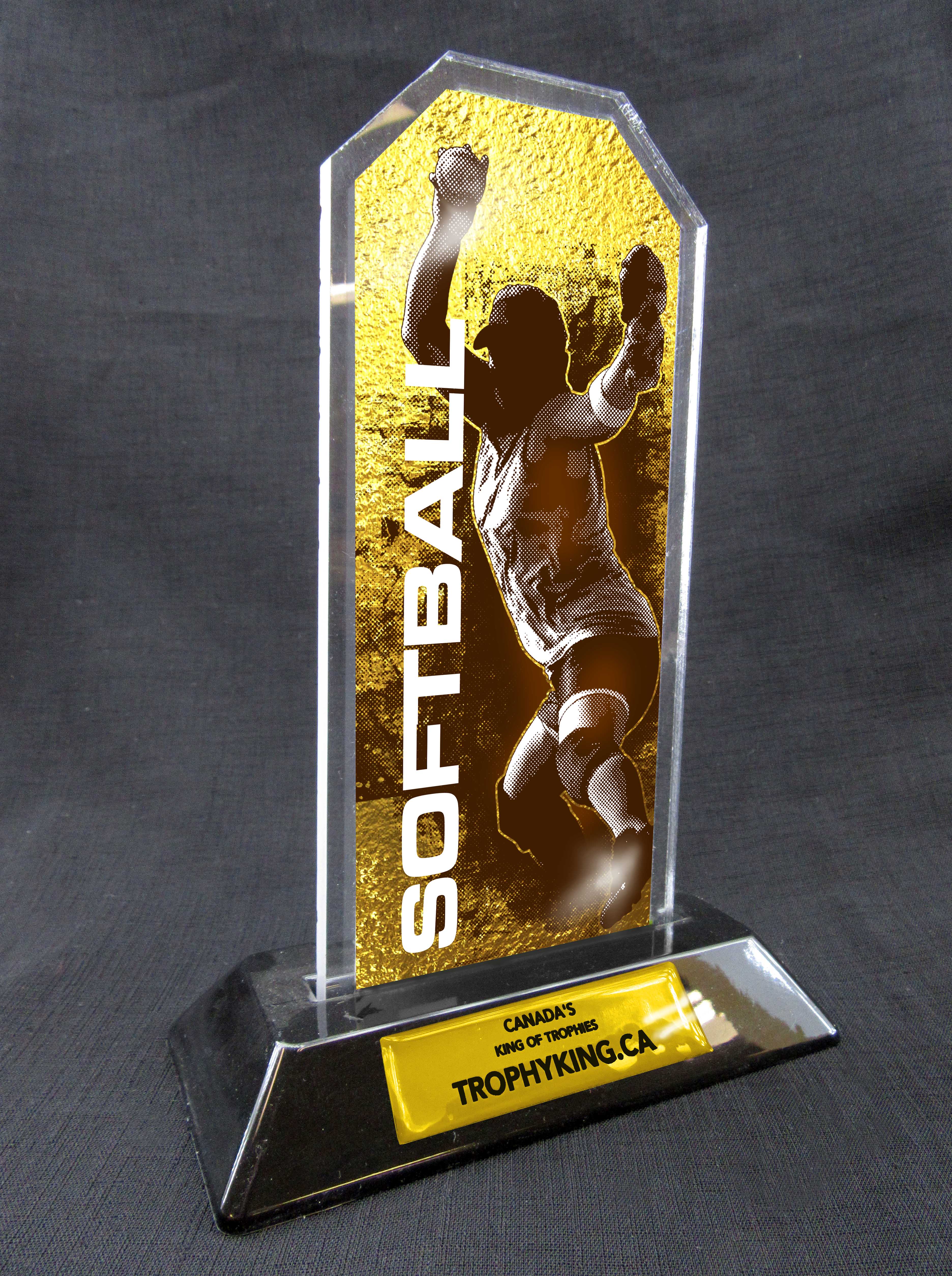 7" Peak Acrylic Award - Softball
