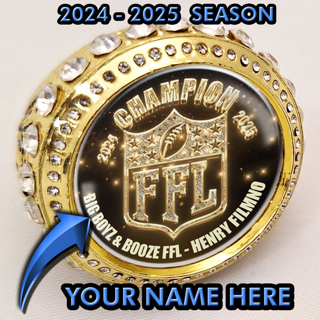 2024-2025 Season Personalized Champ Bling Ring