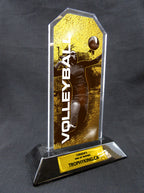 7" Peak Acrylic Award - Volleyball