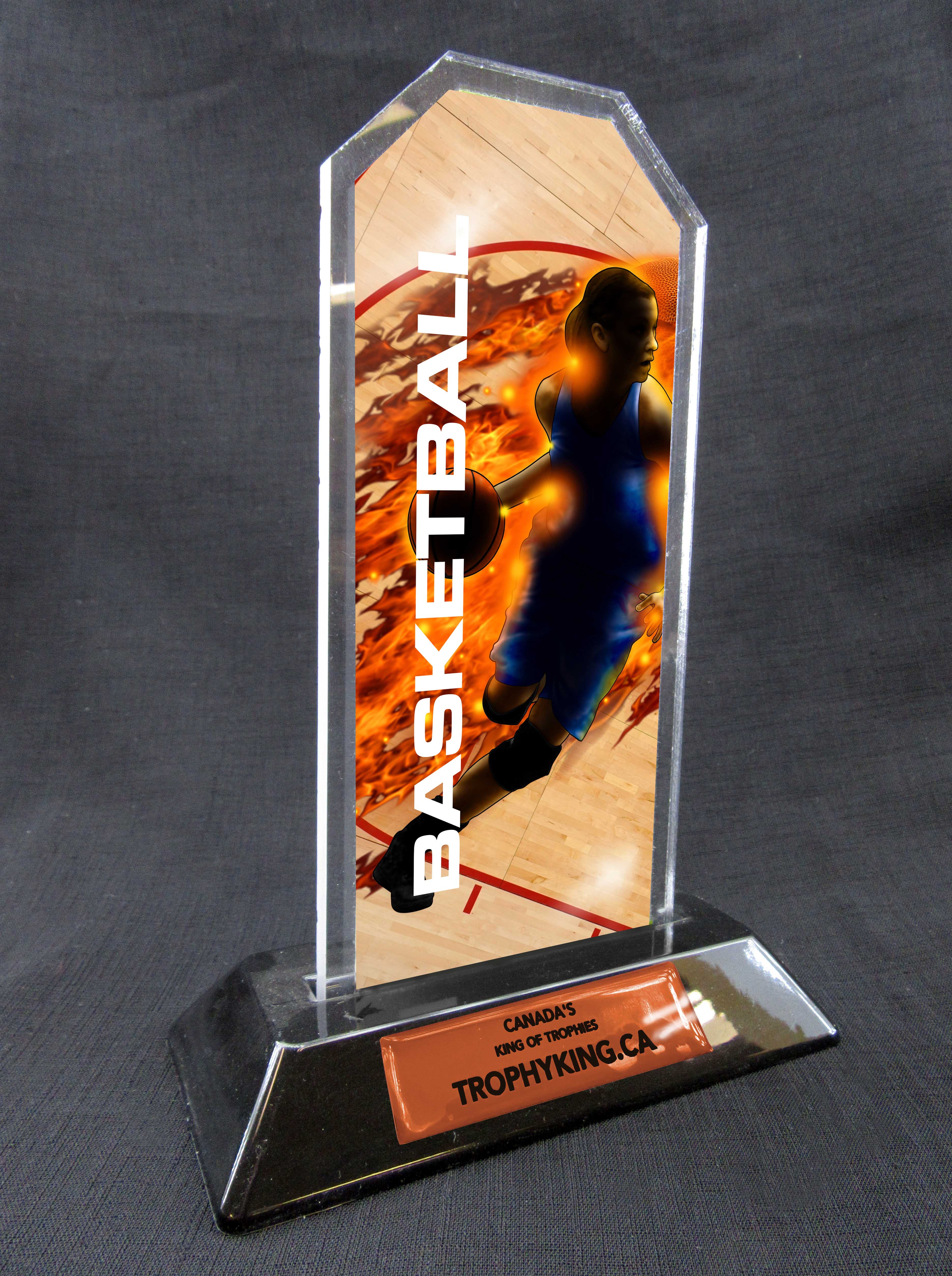 7" Peak Acrylic Award - Basketball (female)