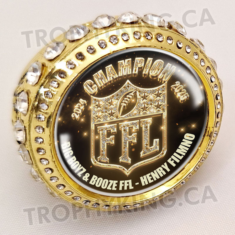 2024-2025 Season Personalized Champ Bling Ring