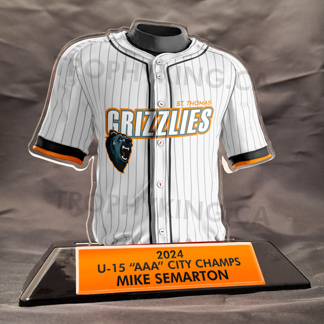 Custom Acrylic Baseball Jersey Award