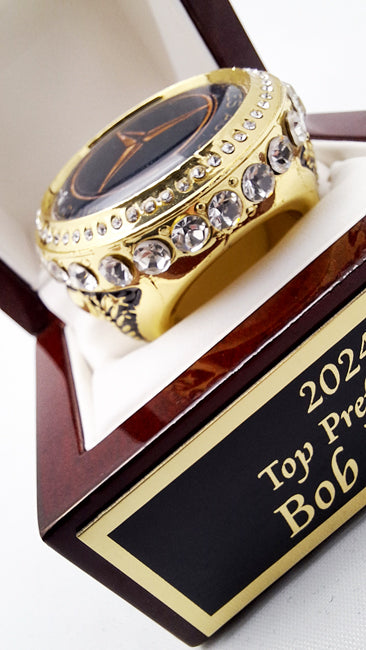 The Summit Keeper Custom Ring With Piano Finish  Box