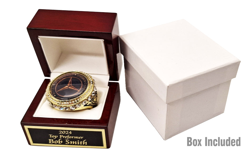 The Summit Keeper Custom Ring With Piano Finish  Box