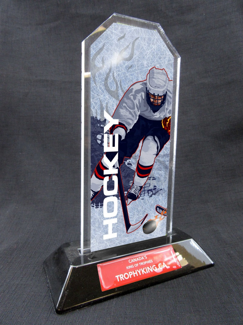 7" Peak Acrylic Award - Hockey1