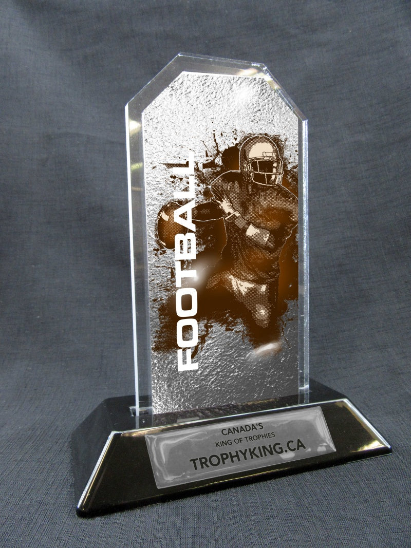 7" Peak Acrylic Award - Football