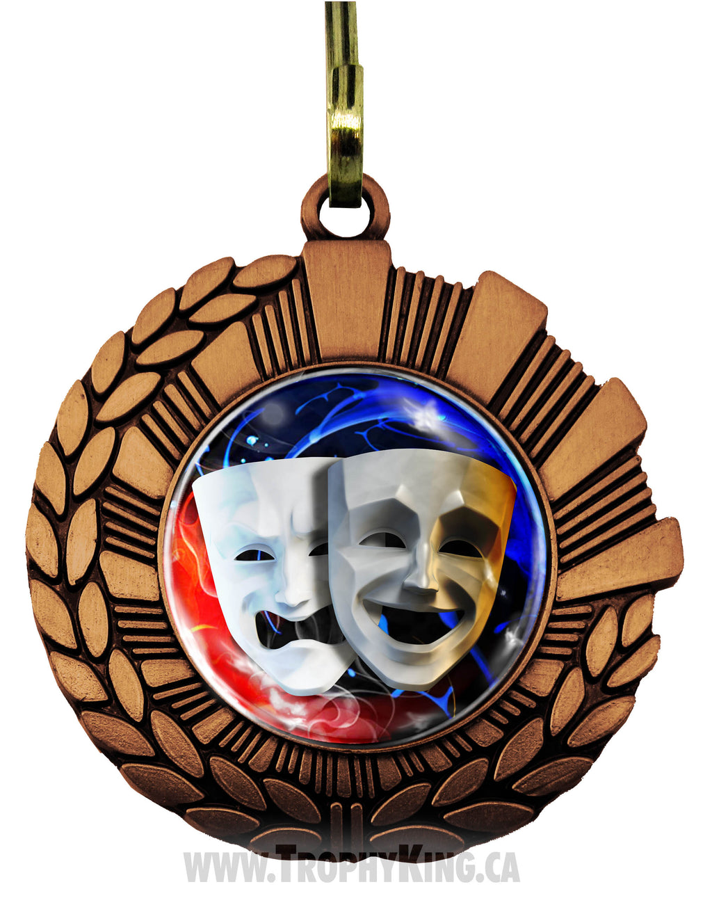 Drama Mask Medallion | Drama Medallion | The Trophy King