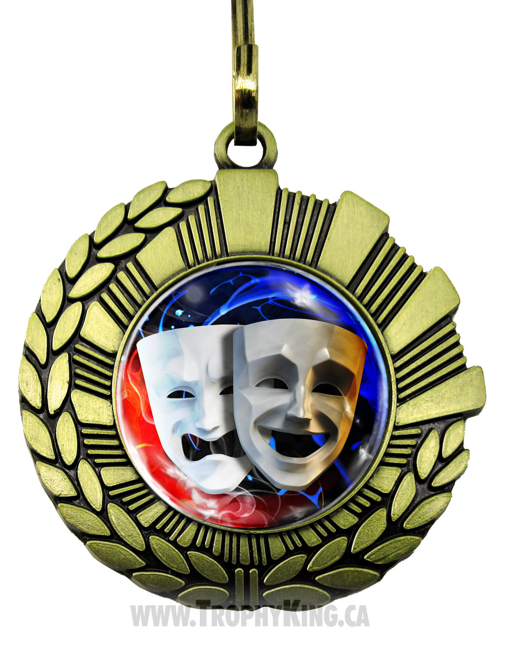 Drama Mask Medallion | Drama Medallion | The Trophy King