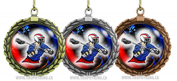 2.50 Large Medal-Lacrosse