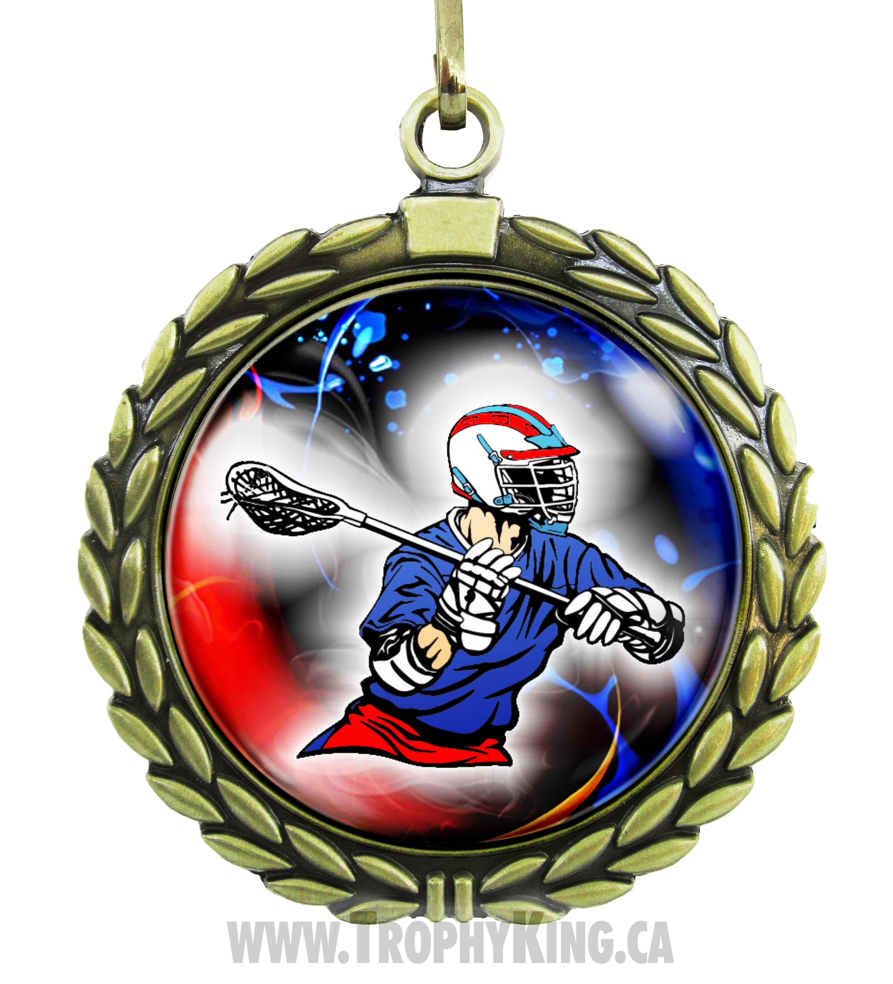 2.50 Large Medal-Lacrosse Secondary image