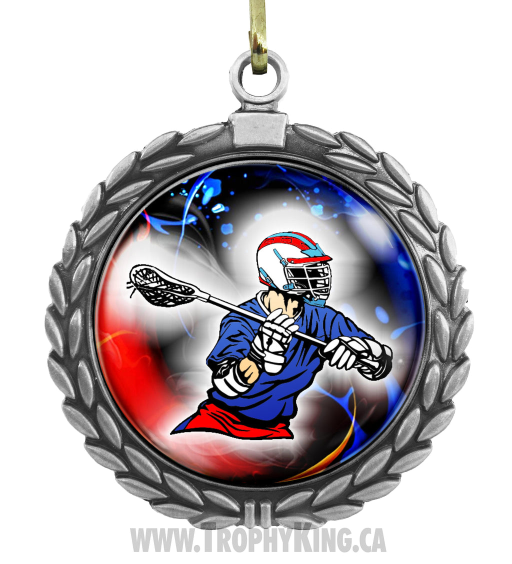 2.50 Large Medal-Lacrosse