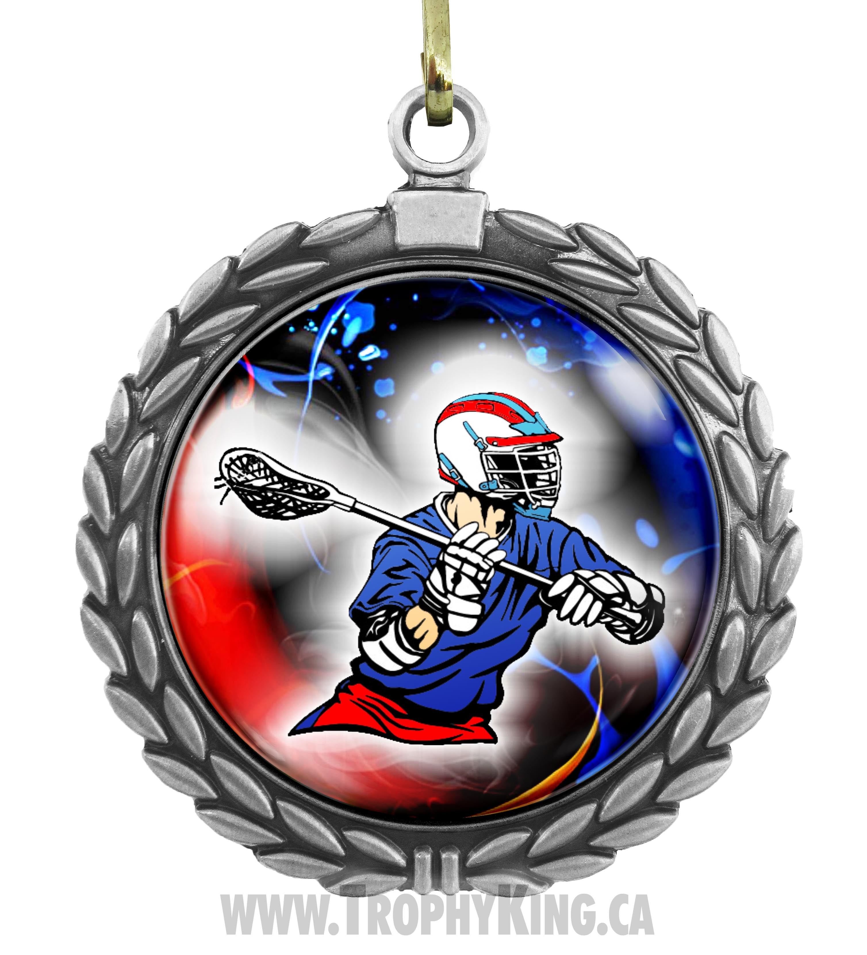 2.50 Large Medal-Lacrosse