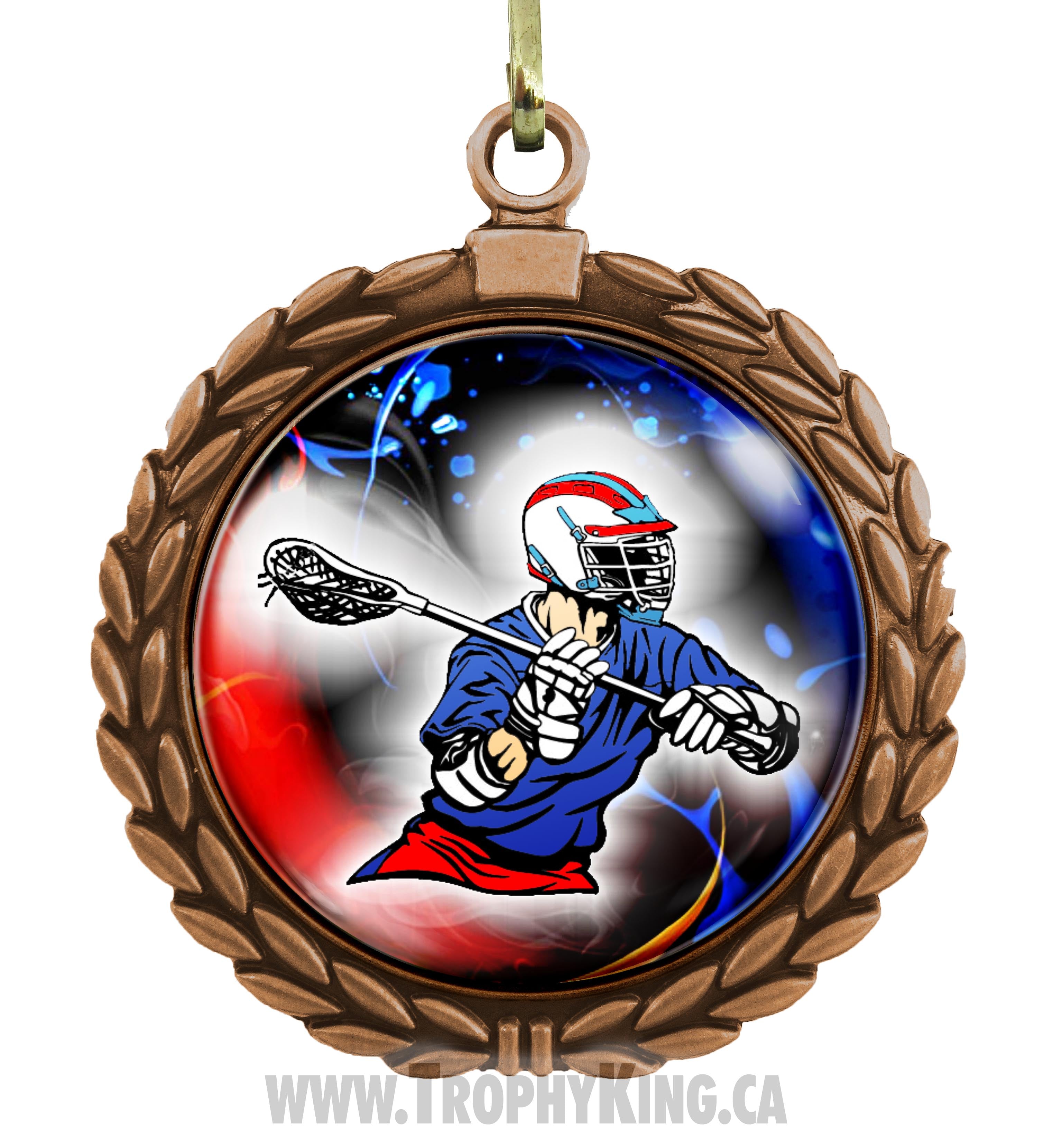 2.50 Large Medal-Lacrosse