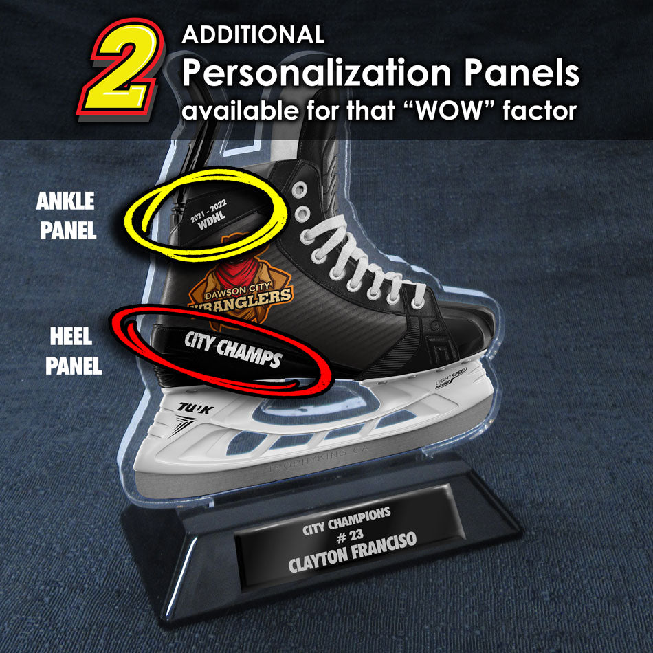 6" Acrylic Hockey Skate Award