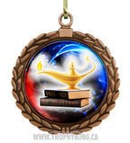 Bronze 2" medal with high res graphics