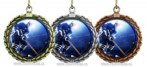 Large medallion with full color high impact graphics and clear polydome!