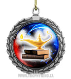 Silver 2" medal with high res graphics