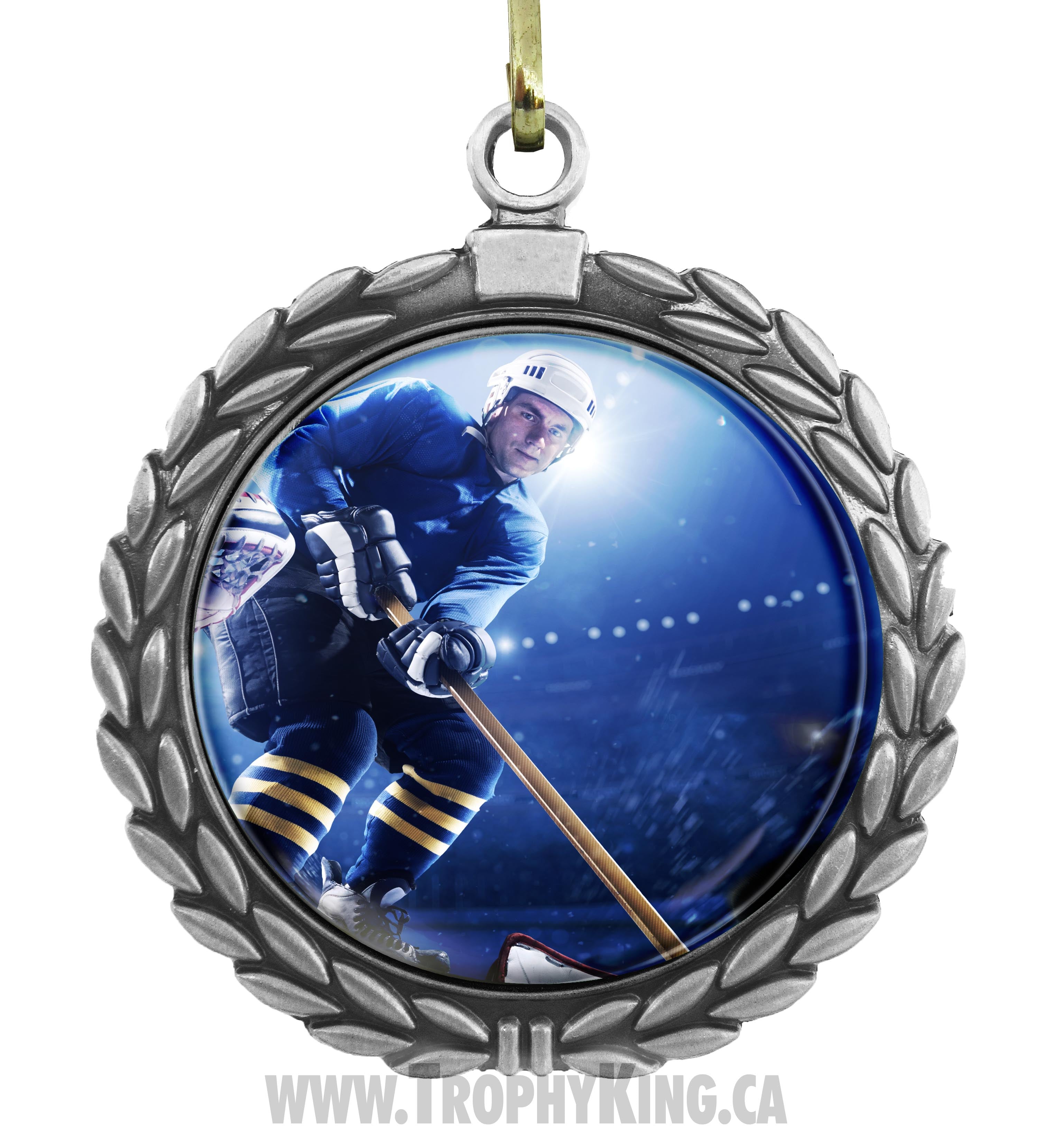 Silver 2" medal with high res graphics