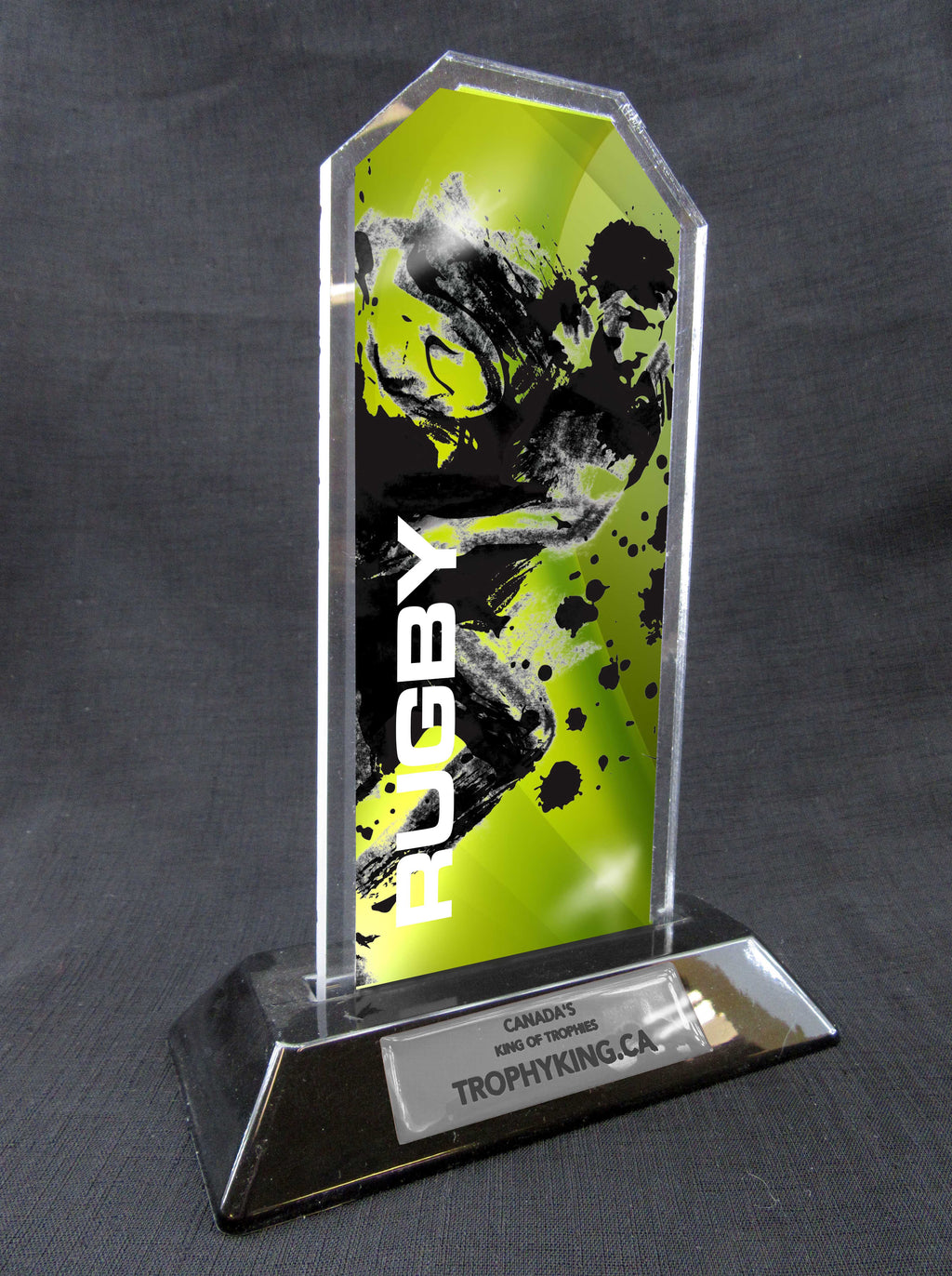 8" Peak Acrylic Award - Rugby