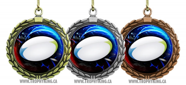 2.50" Large Medal - Rugby