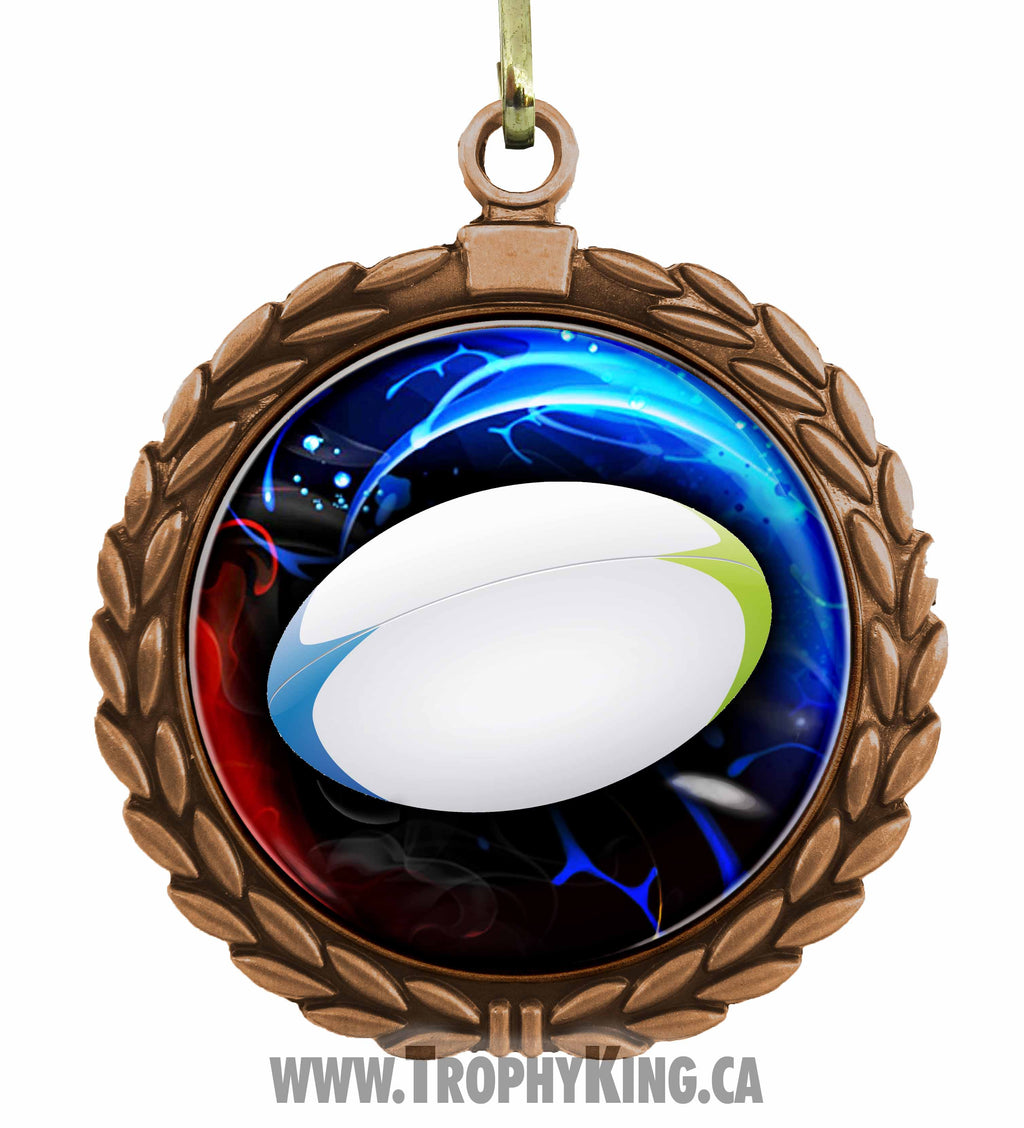 2.50" Large Medal - Rugby