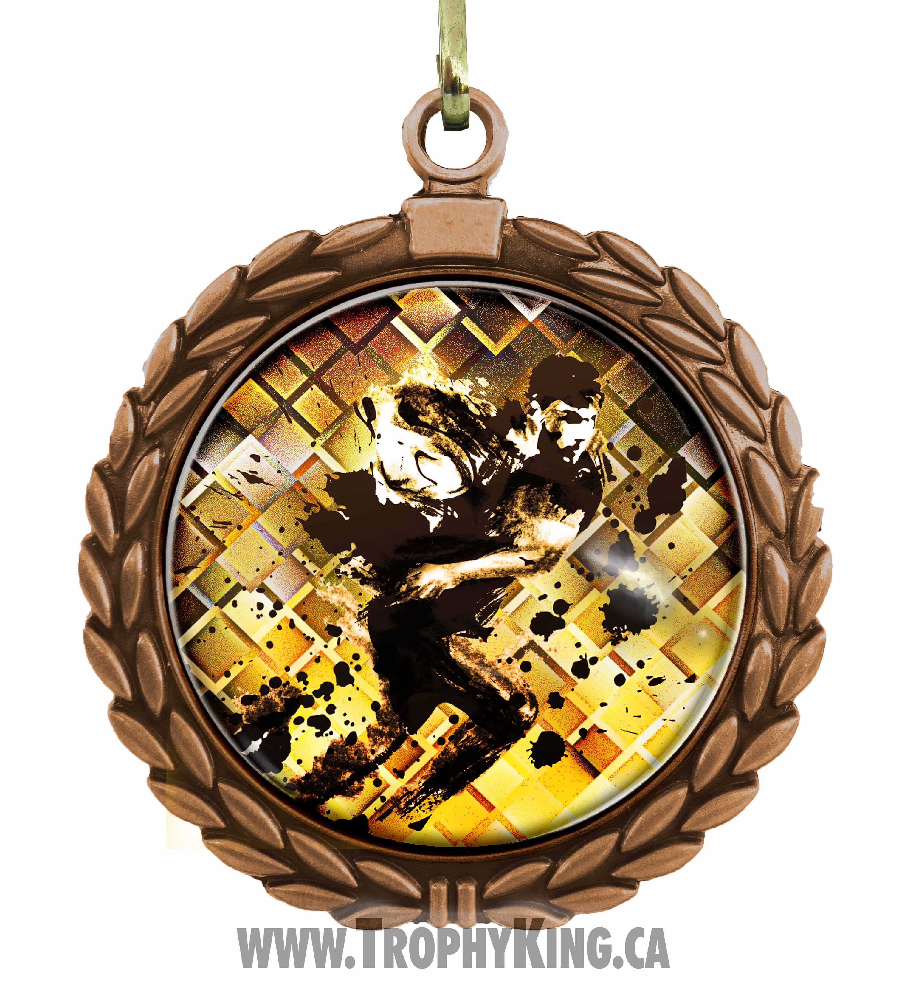 2.50" Large Medal - Rugby 2