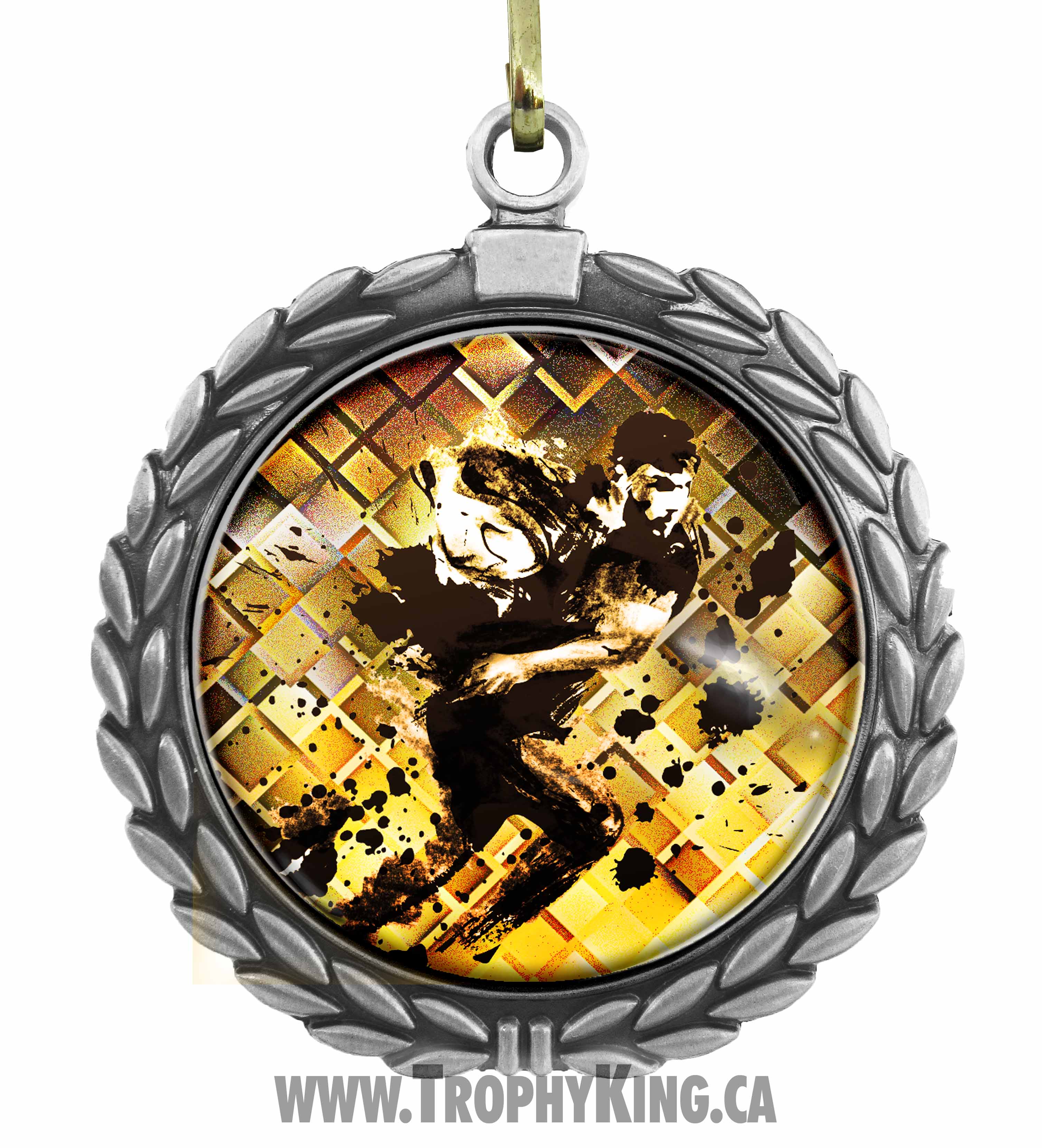 2.50" Large Medal - Rugby 2