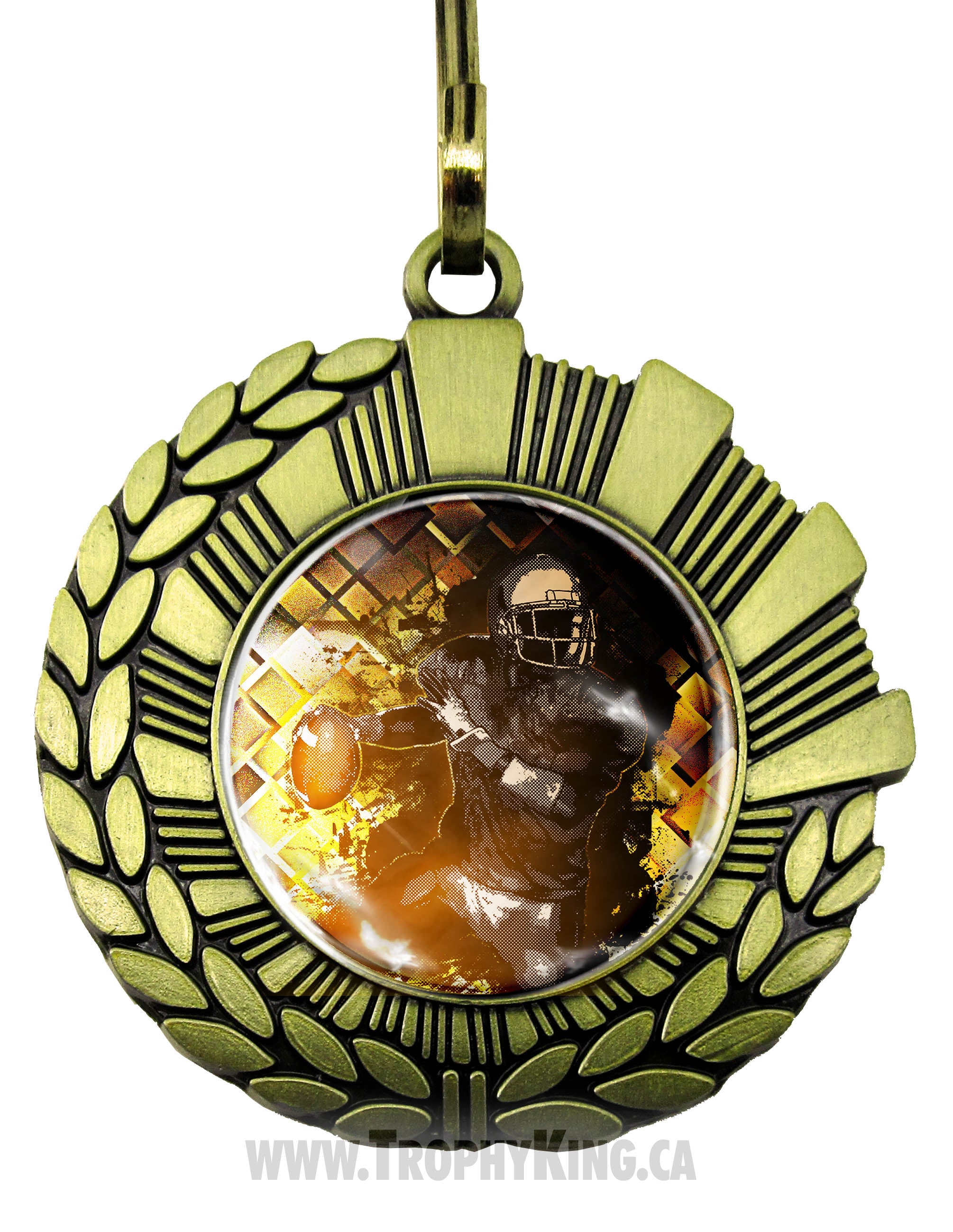 1" Medallion - Football 2 Secondary image