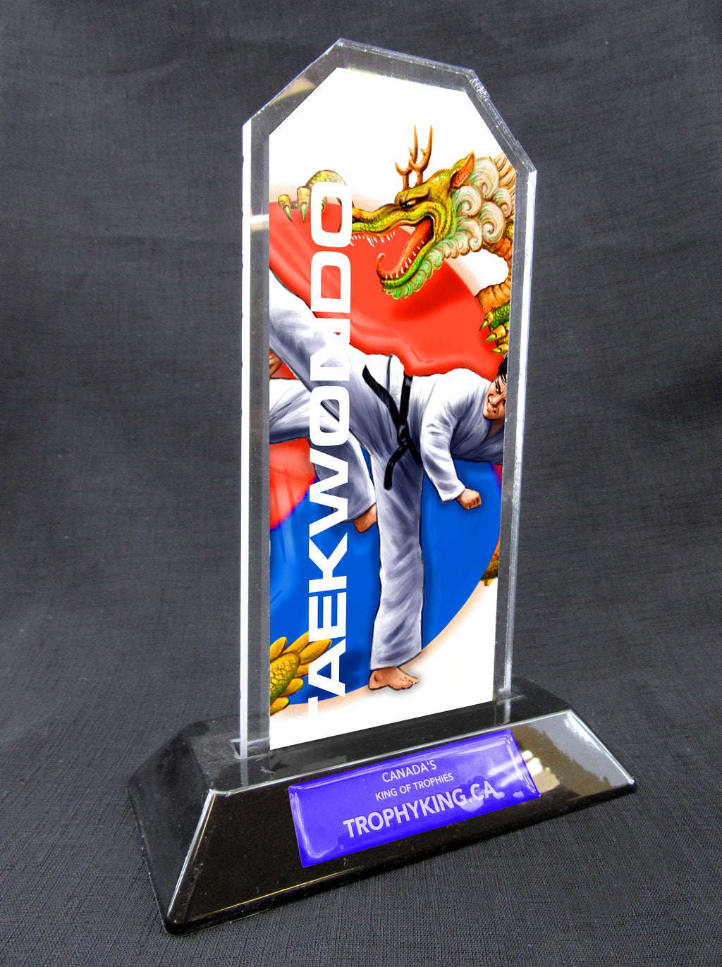 8" Peak Acrylic Award - Taekwondo