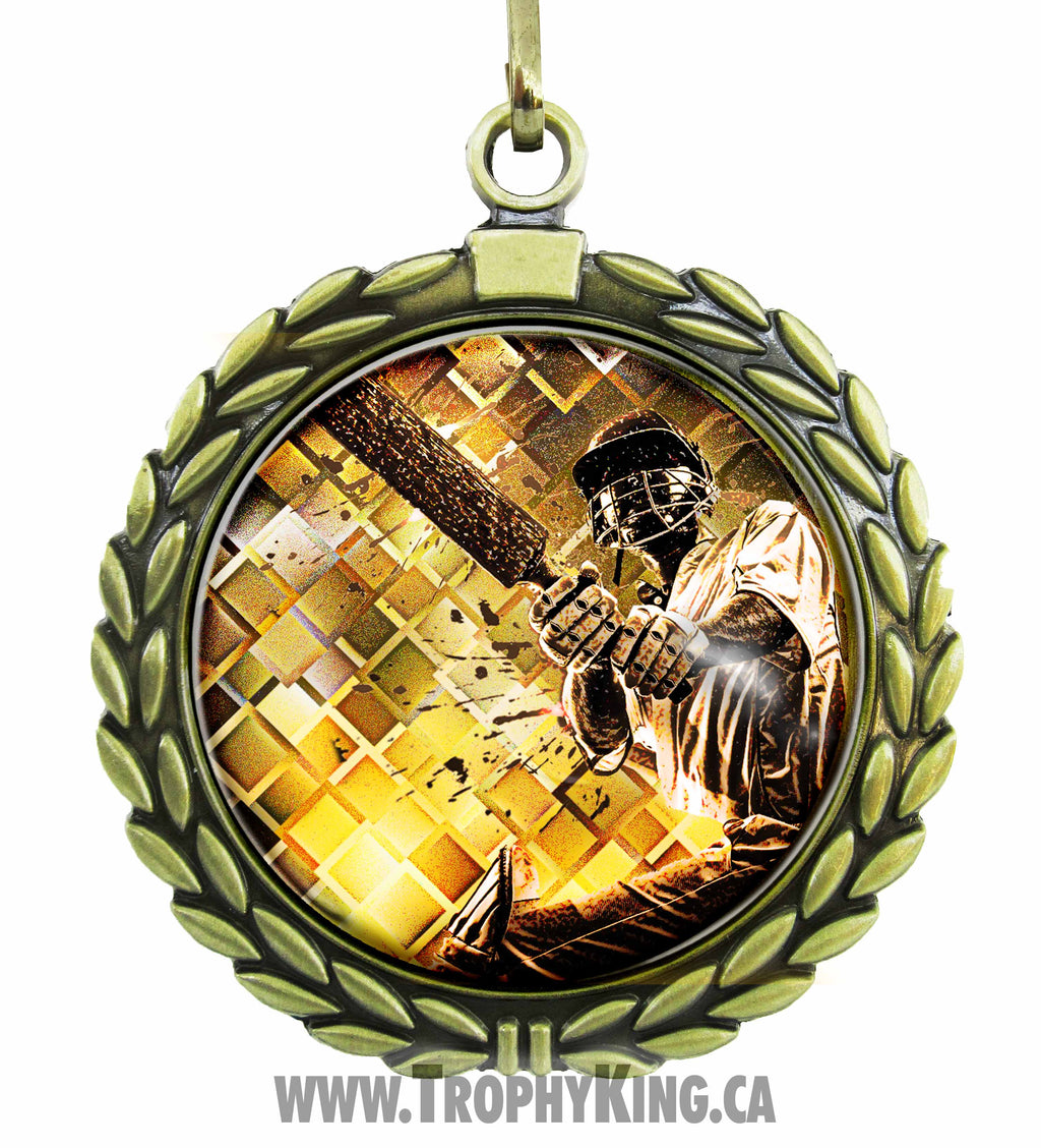 2.50" Large Medal - Cricket