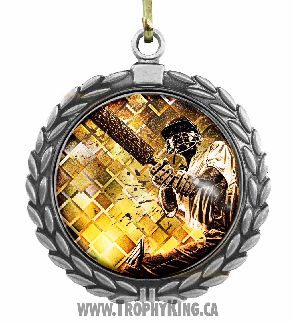 2.50" Large Medal - Cricket