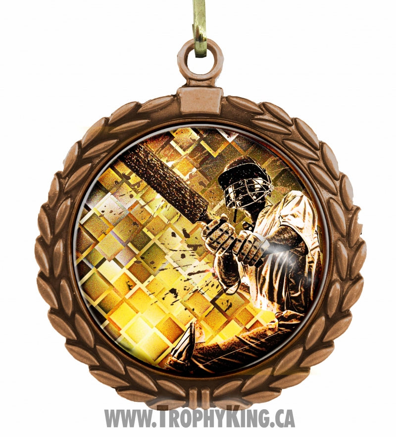 2.50" Large Medal - Cricket