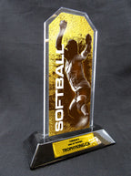 8" Peak Acrylic Award - Softball