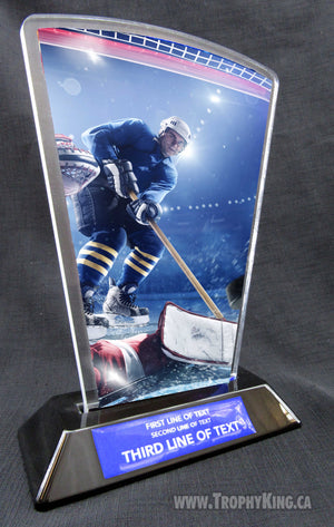 Hockey Acrylic Award | Hockey Flare Acrylic Award | The Trophy King