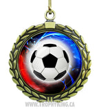 2.50 Large Medal - Gold Soccer 1