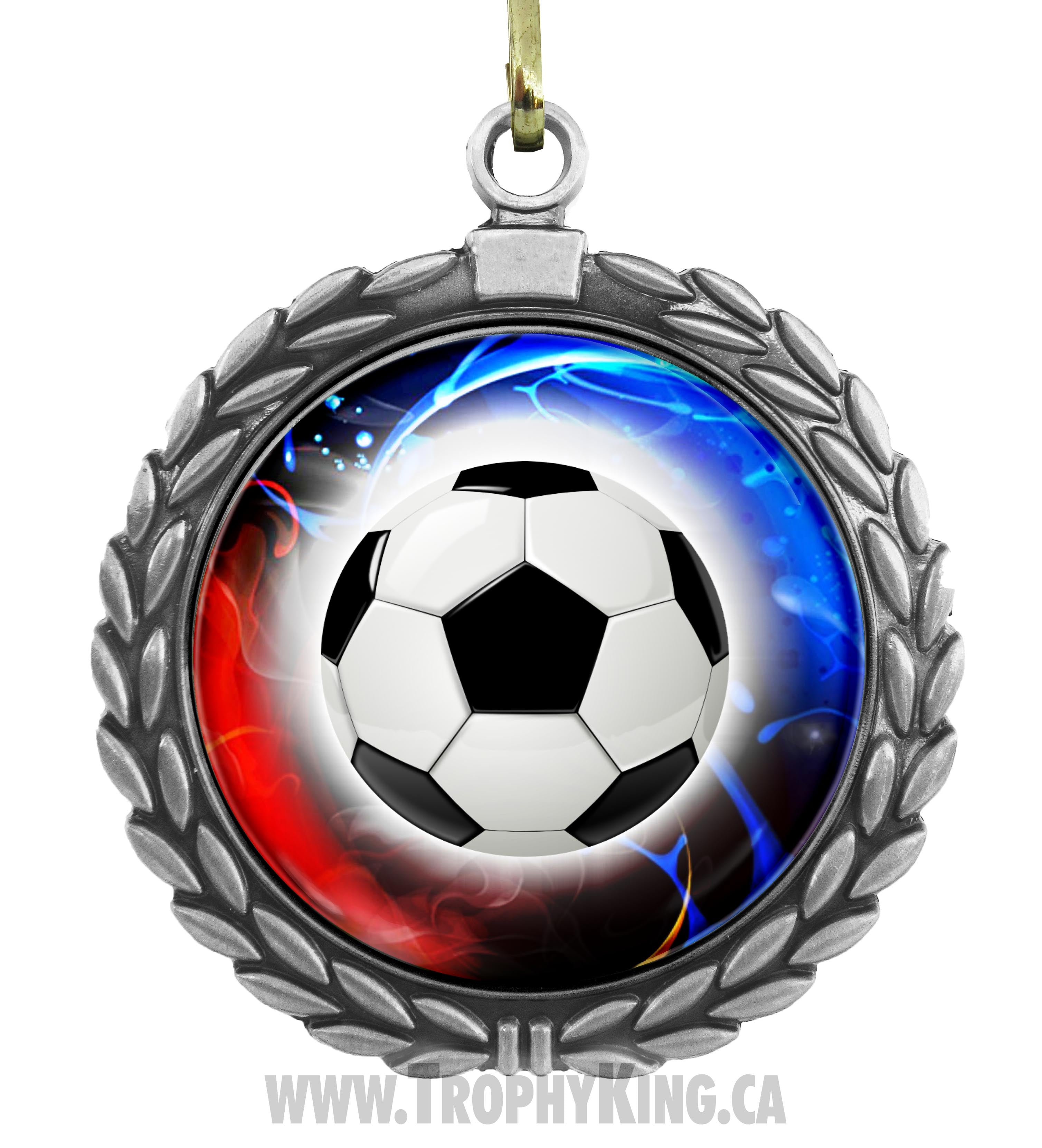 2.50 Large Medal - Gold Soccer 1