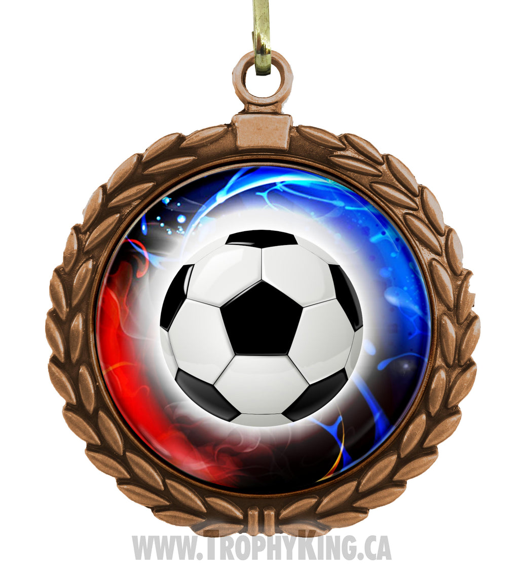 2.50 Large Medal - Gold Soccer 1