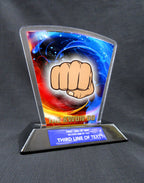 6" Flare Acrylic Award -  Taekwondo
