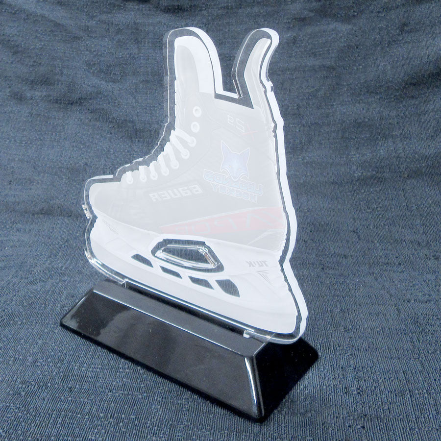 6" Acrylic Hockey Skate Award