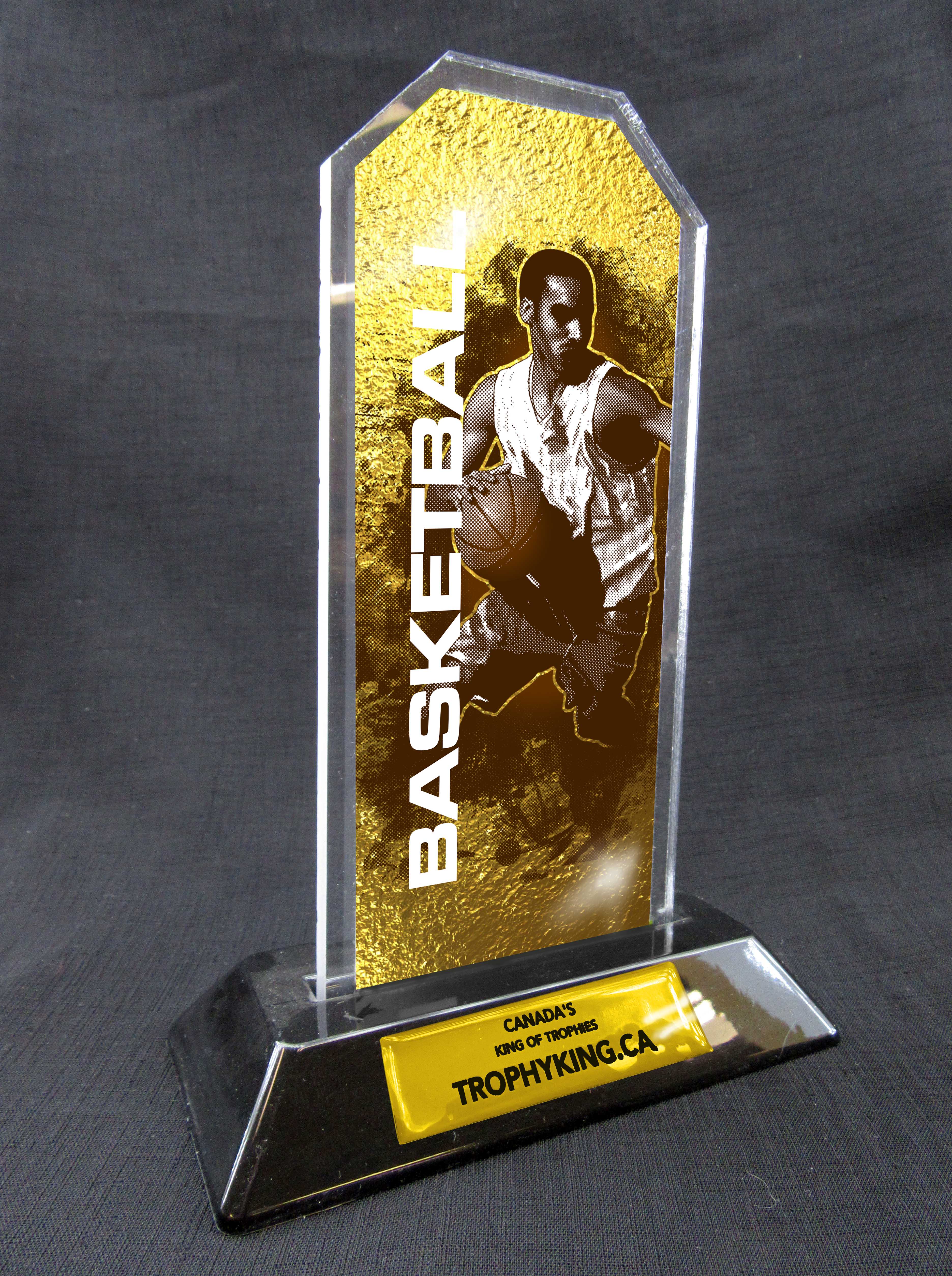 8" Peak Acrylic Award - Basketball (male)
