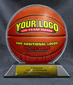 6" Basketball Shaped Acrylic Award