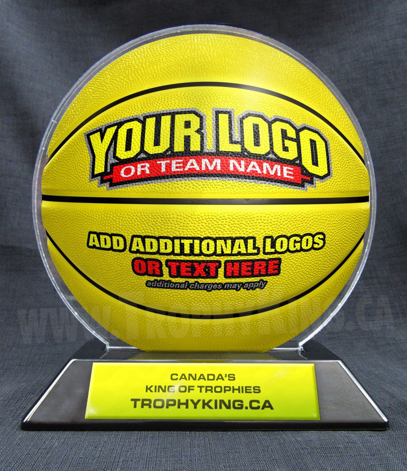 6" Basketball Shaped Acrylic Award