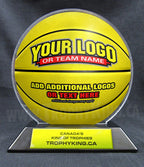 6" Basketball Shaped Acrylic Award