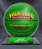 6" Basketball Shaped Acrylic Award