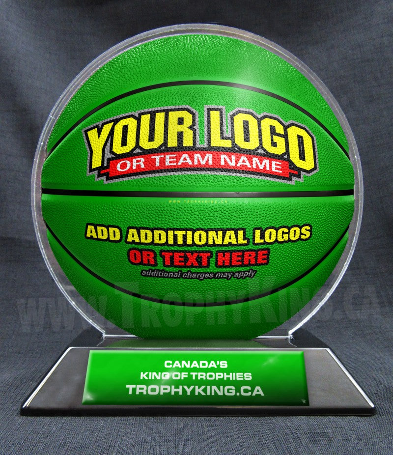 6" Basketball Shaped Acrylic Award