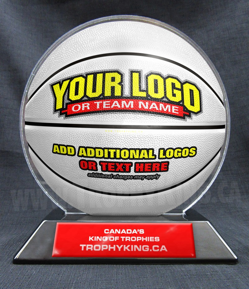 6" Basketball Shaped Acrylic Award